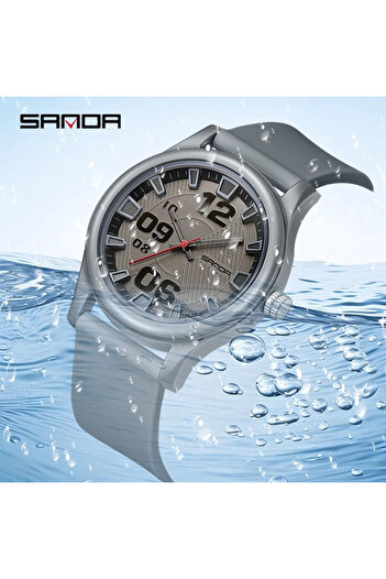 Sanda 3252 Grey Children's Watch – Sport Design, Analog, Diver, 5ATM Water Resistant