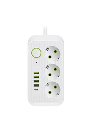 varioshop VarioShop® 2 m extension cord, 3 sockets, 4 USB ports and 1 USB-C port, the smart solution for more
