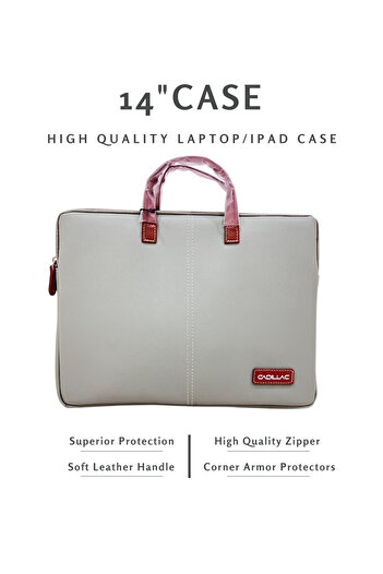 Generic LAPTOP BAG/IPAD CASE WITH SUPERIOR LINING & CUSHIONING 14"