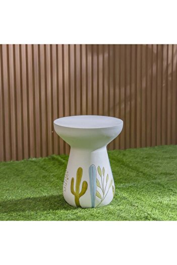 Danube Home Multi-Color Goblet MGO Side Table - Stylish Outdoor Garden Accessory - 42x42x51 cm