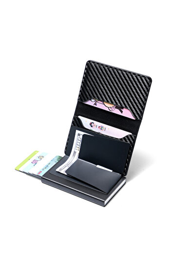 Ti cardholder slot airTag albastru