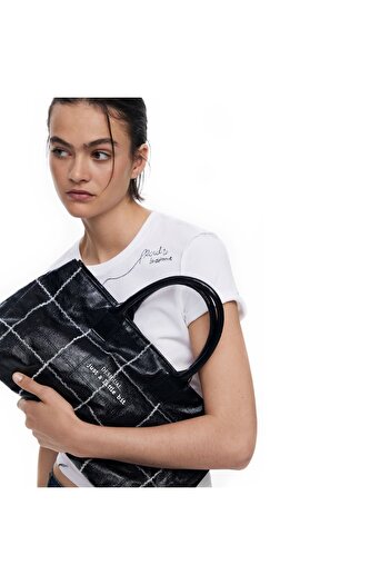 Desigual Medium-sized women's handbag and shoulder bag, Desigual, Ma-Tai series, Black