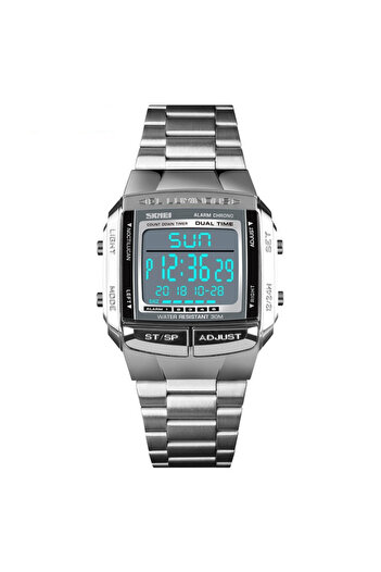 Skmei Men's Watch Casual Chronograph Digital LED Alarm Stainless Steel