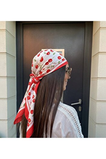 Mira İpek Patterned Scarf Combination Complementary Bandana