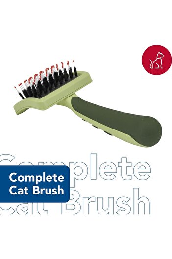 Coastal Pet - Safari - Complete Cat Brush, No Color, One Size (6.50" L x 3.0625" W)