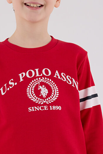 U.S. Polo Assn. Children's Double Pocket Waist Lace-Up 3 Thread Bottom Top Set 2526-Fui.L/G