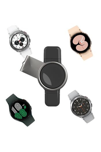Generic Portable Wireless Charger for Samsung Galaxy Watch Ultra/Classic | Dual USB Fast Charge