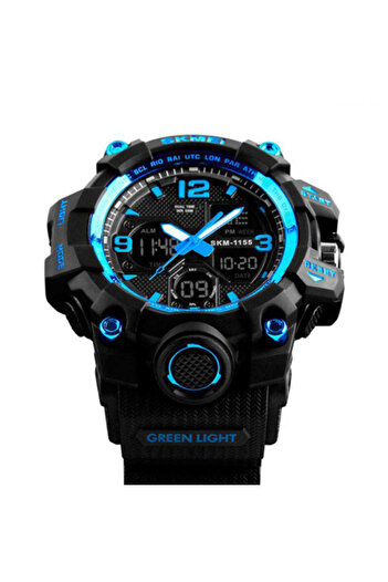 Skmei Men's watch, Skmei, Chronograph, Army, Military, Sport, Digital, Water and shock resistant, Blue