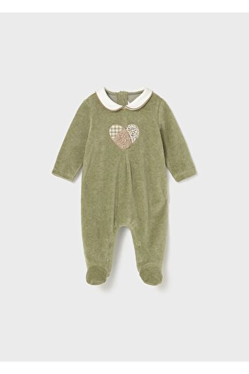 MAYORAL Newborn 2-Piece Velvet Jumpsuit Set