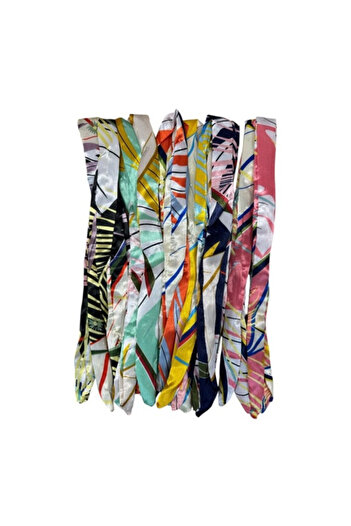 OEM Set of 12 shapeable headbands, multicolor, fabric, flexible wire