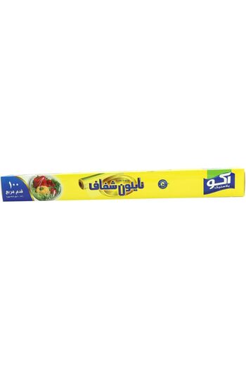 Ideal Pack Eco Plastic Transparent Cling Film Wrap 100 Feet | Food Grade Freshness Seal Film | Kitchen Plastic