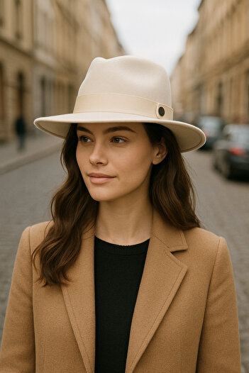 OWOW HAT Cream Panama Hat