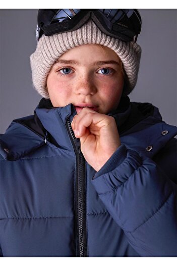 MAYORAL Boy's Quilted Jacket Petrol 7416