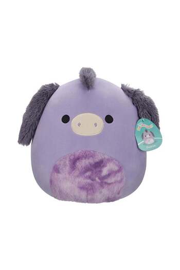 Squishmallows Medium Plush 12 inch Deacon Purple Donkey with Tie-Dye Belly Officially Licensed Kelly