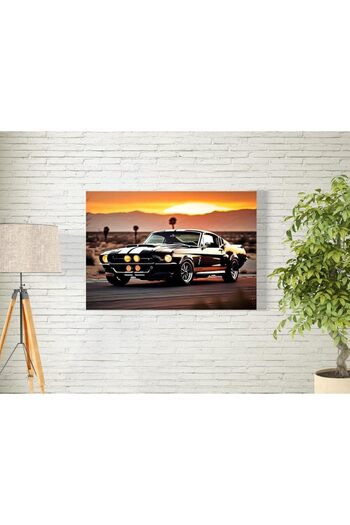 Al Raied Ford Mustang Wall Art for Decoration easy to hang, 45x70cm, 1Pcs