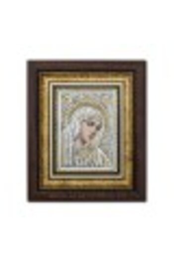 U Silver plated icon - Mother of God with tears - Filimeni 27x32 cm K701-404
