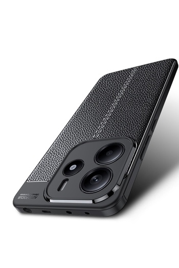 UnDePlus Xiaomi Redmi 15C Case Leather Style Niss Silicone Case Cover