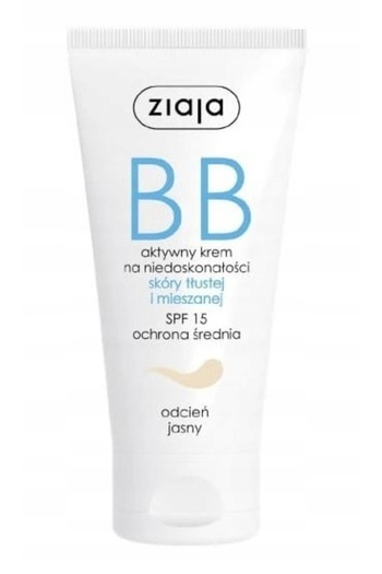 Other Ziaja BB Active Cream for Oily Skin, Light Shade
