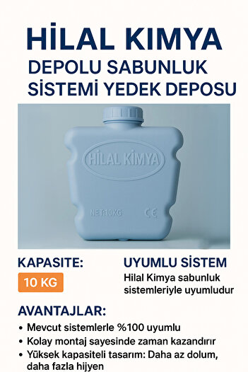 hilal kimya Soap Dispenser System Spare Tank 10kg