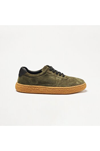 John May Men's Oxford (Classic) Og-2180 1958-101 Khaki Split Suede-Black with Locker