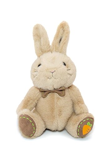 Generic Toto Toys Lovely Bow Collar Long Ears Carrot Rabbit Plush Toy Brown Color 30 cm