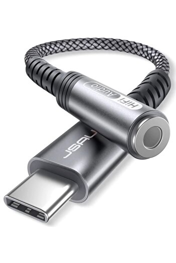 Other JSAUX DAC Audio USB-C to Mini Jack 3.5mm Female AUX Adapter Cable