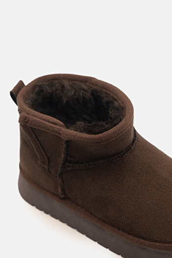 LikeMoon Çocuk Bot Kaymaz Termo Taban Kışlık İçi Yünlü Cırtlı Çocuk Bot Unisex Bootie
