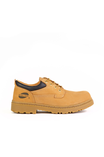 SHELTERE Shelter SH591 Safety Shoes with Rubber Sole and Steel Toe - Tan
