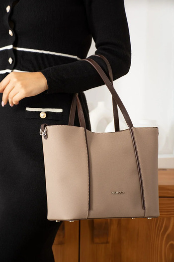 Just Polo Women's Large Size Luxury Hand and Shoulder Bag Size: 24 X 33 cm