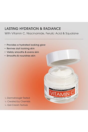 ADVANCED CLİNİCALS Vitamin C Face Cream Moisturizer Skin Care Facial Lotion, Potent Vitamin C Gel Cr