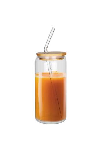 Other CAMRY GLASS MUG WITH LID AND STRAW | CR4426