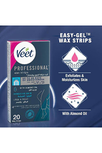 Veet Veet Hair Removal Strips 20 Professional for Sensitive Skin
