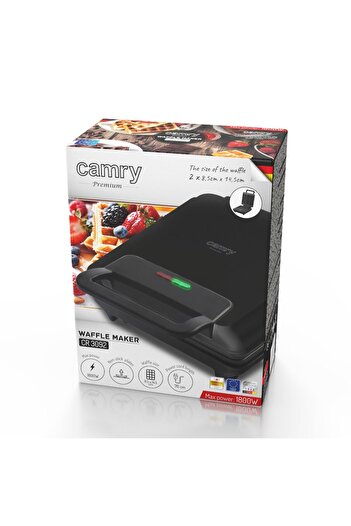 Other Camry CR 3092 1800W Waffle Maker - Nonstick & Safe