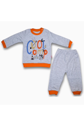 N@zence Cool Camp Baby Pajama Set - Cotton 2-Piece Long Sleeve Set