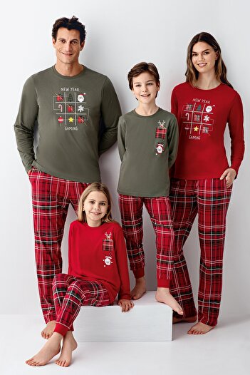 Pimody Family Concept Mother Daughter Bottom Plaid Pajama Set (Mother Daughter Sold Separately)Arnetta 3512