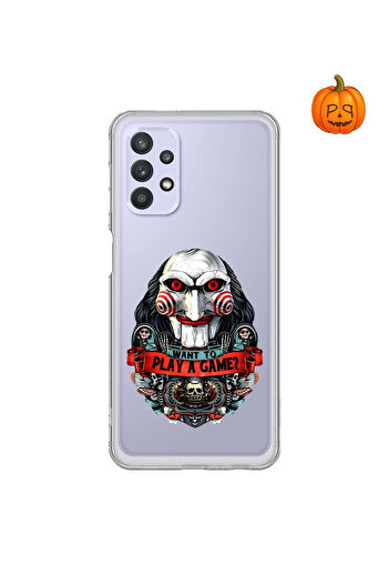 PPKin Dali Design Samsung Galaxy A32 Compatible Transparent Case Horror 7 Design