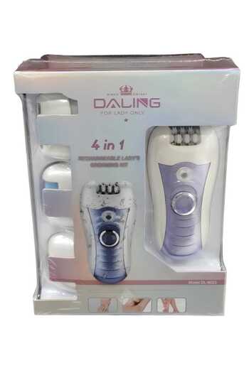 daling 4-in-1 Rechargeable Feminine Grooming Kit for Different Body Areas for Dry and Wet Use