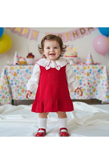 Serackids Heart Shirt Gilet Set