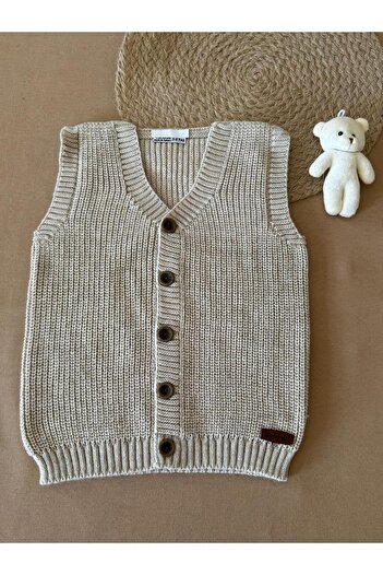 EM&FA TEKSTİL Selanik Knitted Children's Vest 5-8 Years