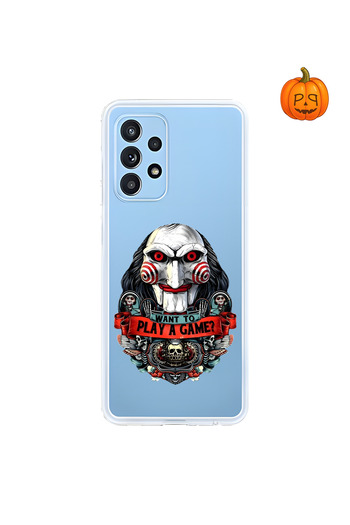 PPKin Dali Design Samsung Galaxy A52 Compatible Transparent Case Horror 7 Design