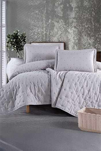 Clasy Aspendos Smoked Microfiber Double Bedspread