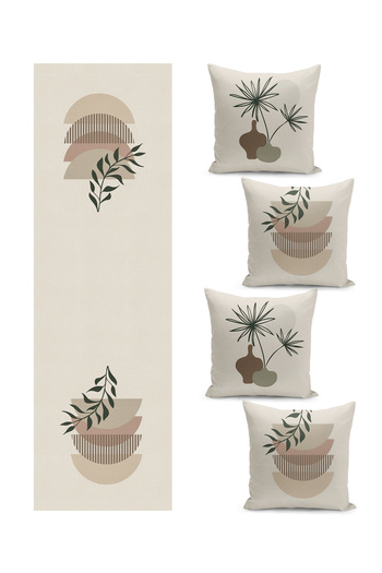 Filamente Special Design Quad Cushion Cover and Runner Set