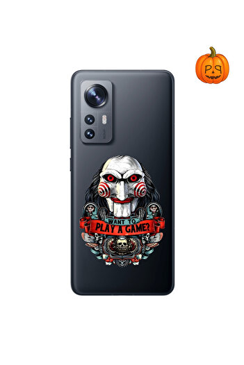 PPKin Dali Design Xiaomi Mi 12 Pro Compatible Transparent Case Horror 7 Design