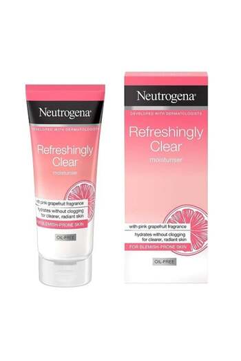 Neutrogena Ενυδατική κρέμα για δέρμα με ατέλειες, Neutrogena, Αναζωογονητική, Γκρέιπφρουτ