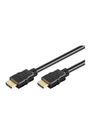 goobay Cable v2.0 HDMI - HDMI 10m HIGH SPEED 4K Ultra HD 60Hz ARC with Ethernet 10.2Gbit/s black 61163 Goob