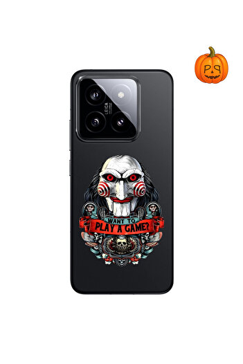 PPKin Dali Design Xiaomi Mi 14 Compatible Transparent Case Horror 7 Design