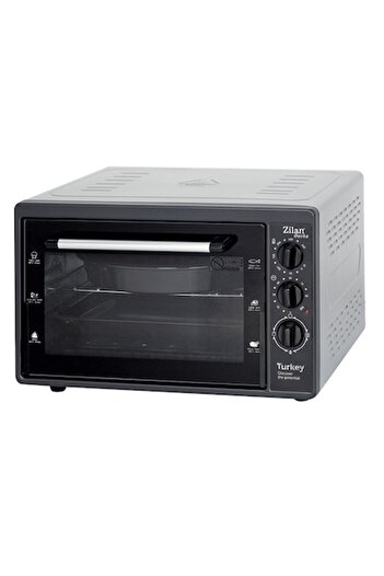 Zilan Gusto Electric Oven, 38 L, 1500 W, Adjustable Temperature, Time Setting, 2 Trays Included, Gray