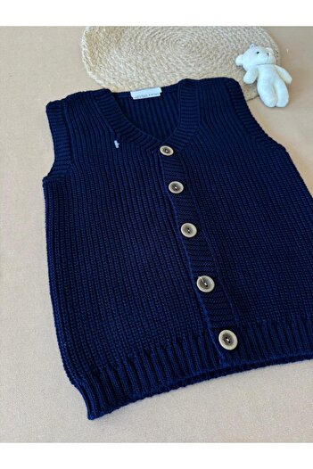 EM&FA TEKSTİL Selanik Knitted Children's Vest 5-8 Years