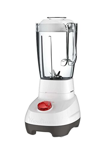 Moulinex Blender | Super Smoothie Maker | Mixer | 2 Attachments | 2 L 700 W LM207128 White / Red / G