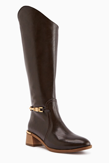 Limoya Kamilla Brown Buckle Women's Boots
